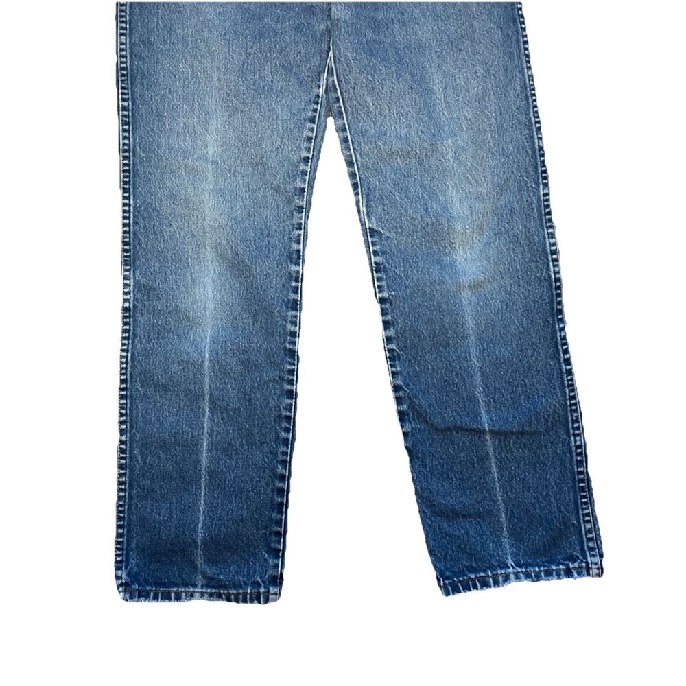 Vintage 90s Wrangler 12MWZG High Waist Cowgirl Wedgie Jeans Straight Sz 5/6 x 30 - Picture 5 of 14
